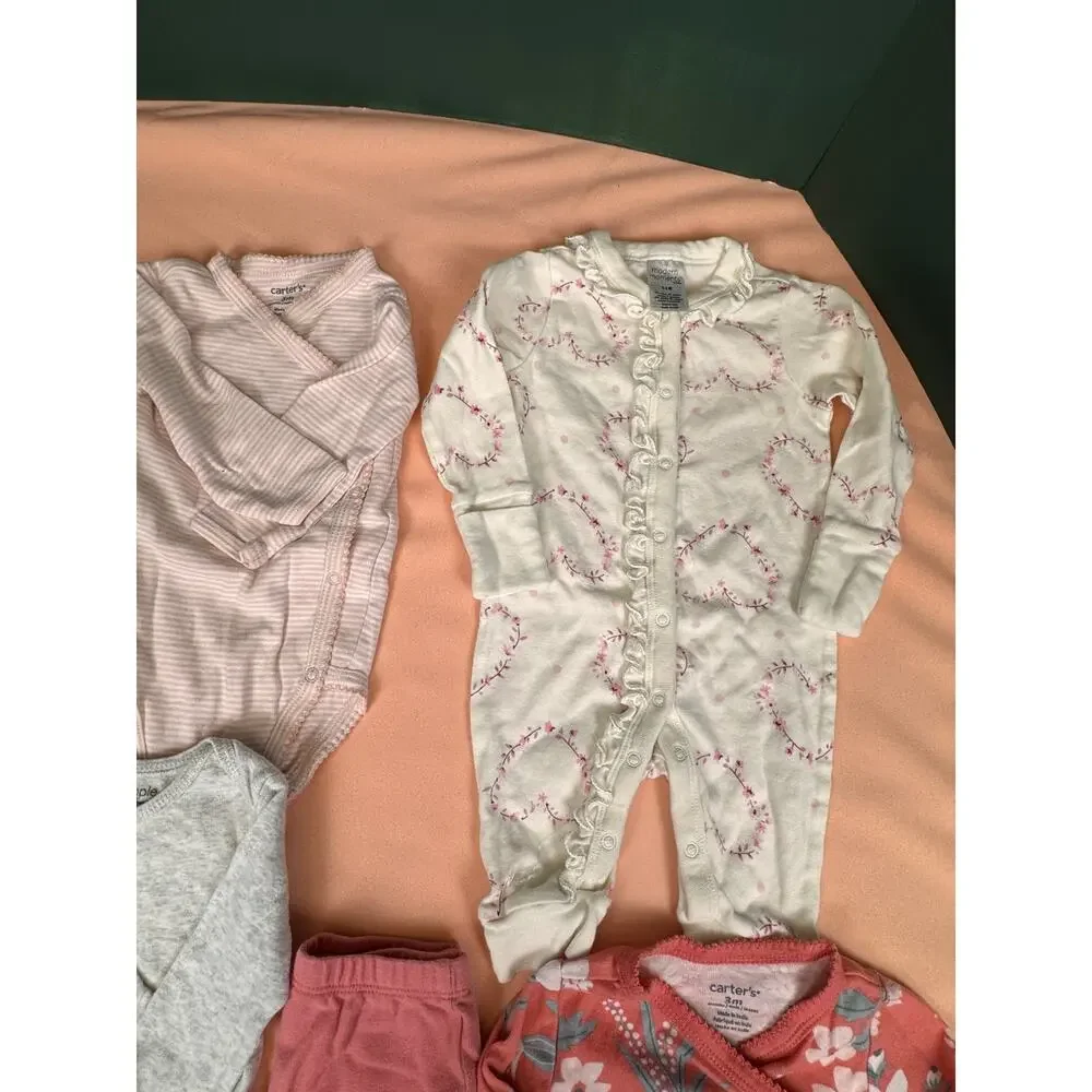 Baby Girl 0–3M Fall/Winter Clothing Lot – 23 Pieces #558
